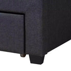 Lit plateforme avec tiroir Braylon en tissu et bois – Baxton Studio