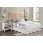 Tête de lit Queen/Full Bayport Comfort Pointe : style côtier, peuplier et MDF, hauteur réglable