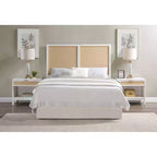 Tête de lit Queen/Full Bayport Comfort Pointe : style côtier, peuplier et MDF, hauteur réglable