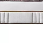 Lit King Eastern 87.4" Kaleea, revêtement en chenille gris clair, finition noyer - Acme Furniture