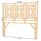 Tête de lit indépendante en rotin galvanisé Queen Size bali & pari, miel clair