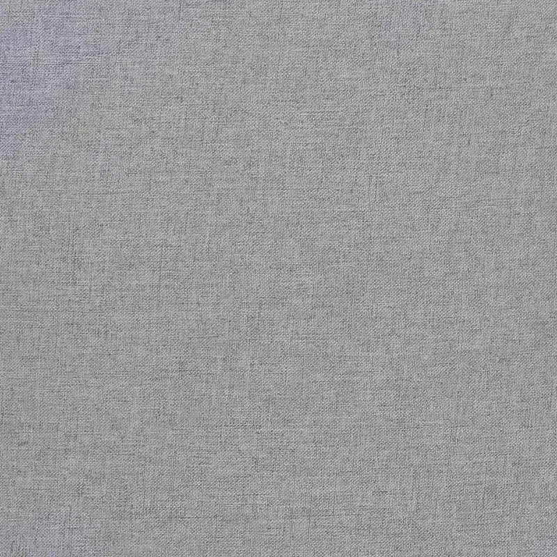 Baxton Studio Tête de lit King Esti en tissu et bois avec rotin Gris clair/Noyer cendré : Design Mid-Century, 5 hauteurs réglables