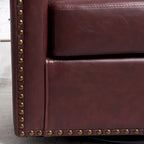 Fauteuil à barillet pivotant en cuir PU touffeté KINWELL 29