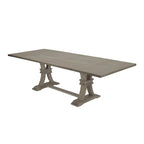 Ensemble de salle à manger extensible gris rustique 9 pièces Best Quality Furniture