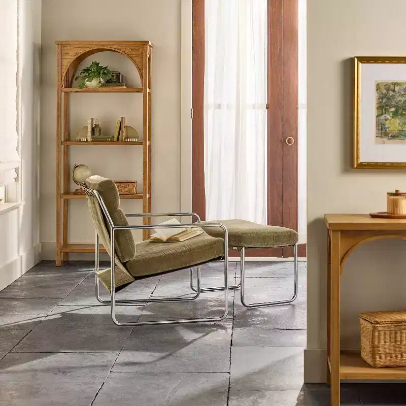 Fauteuil d'appoint en toile à structure chromée – Hearth & Hand™ avec Magnolia