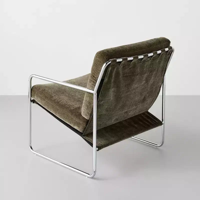 Fauteuil d'appoint en toile à structure chromée – Hearth & Hand™ avec Magnolia