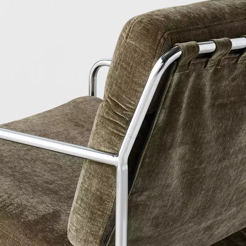 Fauteuil d'appoint en toile à structure chromée – Hearth & Hand™ avec Magnolia