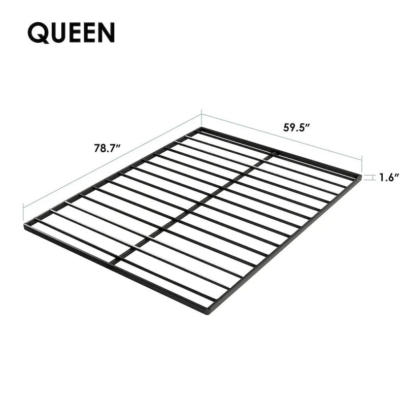 1.6 Inch Metal Bunkie Board Bed Slat Replacement by Crown Comfort