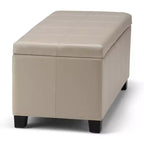 Banc de rangement ottoman Lancaster 36 - WyndenHall