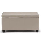 Banc de rangement ottoman Lancaster 36 - WyndenHall