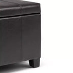 Banc de rangement ottoman Lancaster 36 - WyndenHall