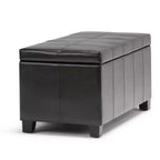 Banc de rangement ottoman Lancaster 36 - WyndenHall