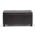 Banc de rangement ottoman Lancaster 36 - WyndenHall