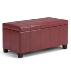 Banc de rangement ottoman Lancaster 36 - WyndenHall