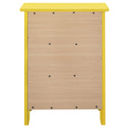 Table de chevet Daniel de style transitionnel en bois, à 3 tiroirs