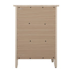 Table de chevet Daniel de style transitionnel en bois, à 3 tiroirs