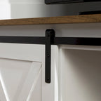 Meuble TV d'angle Middlebrook avec porte de grange coulissante de 52 pouces
