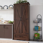 Meuble de garde-manger de cuisine de ferme, armoires de rangement en bois