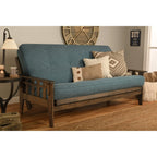 Ensemble de futon rustique pleine grandeur Somette Tucson en noyer avec matelas