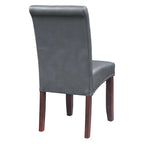 Chaise Parsons Copper Grove Five Bridge Eco en similicuir avec clous