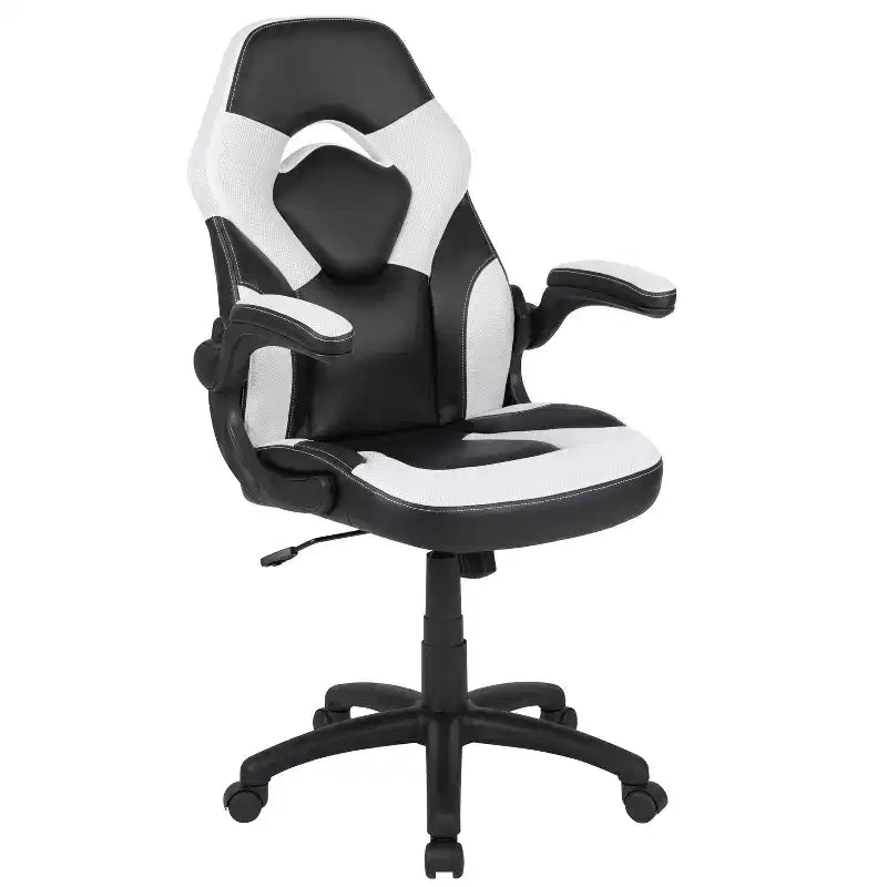 Ensemble bureau de jeu et chaise Emma et Oliver avec porte-gobelet, support pour casque et support pour écran