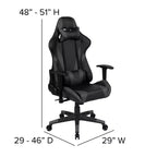 Ensemble Bureau Gaming Emma et Oliver - Support Tasse/Casque/Tapis de Souris Intégré
