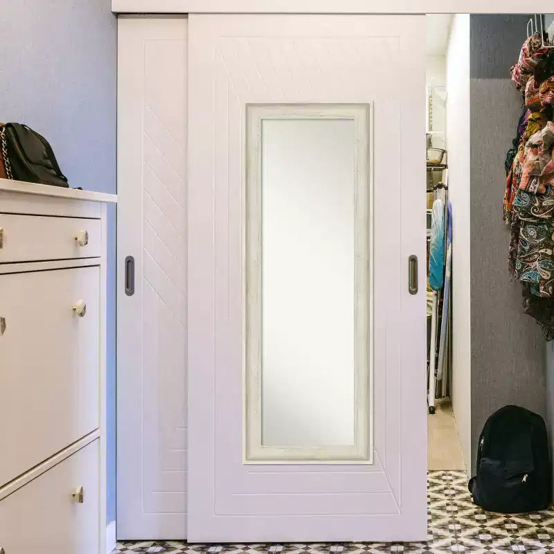 Miroir pleine longueur encadré Regis 19 x 53 à suspendre à une porte - Amanti Art