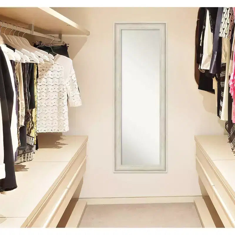 Miroir pleine longueur encadré Regis 19 x 53 à suspendre à une porte - Amanti Art