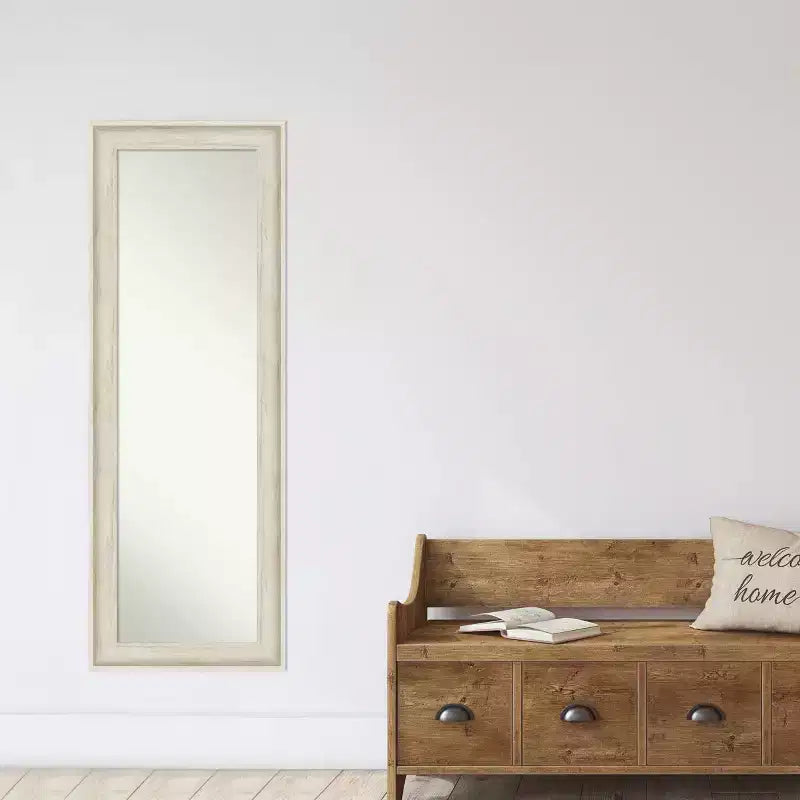 Miroir pleine longueur encadré Regis 19 x 53 à suspendre à une porte - Amanti Art