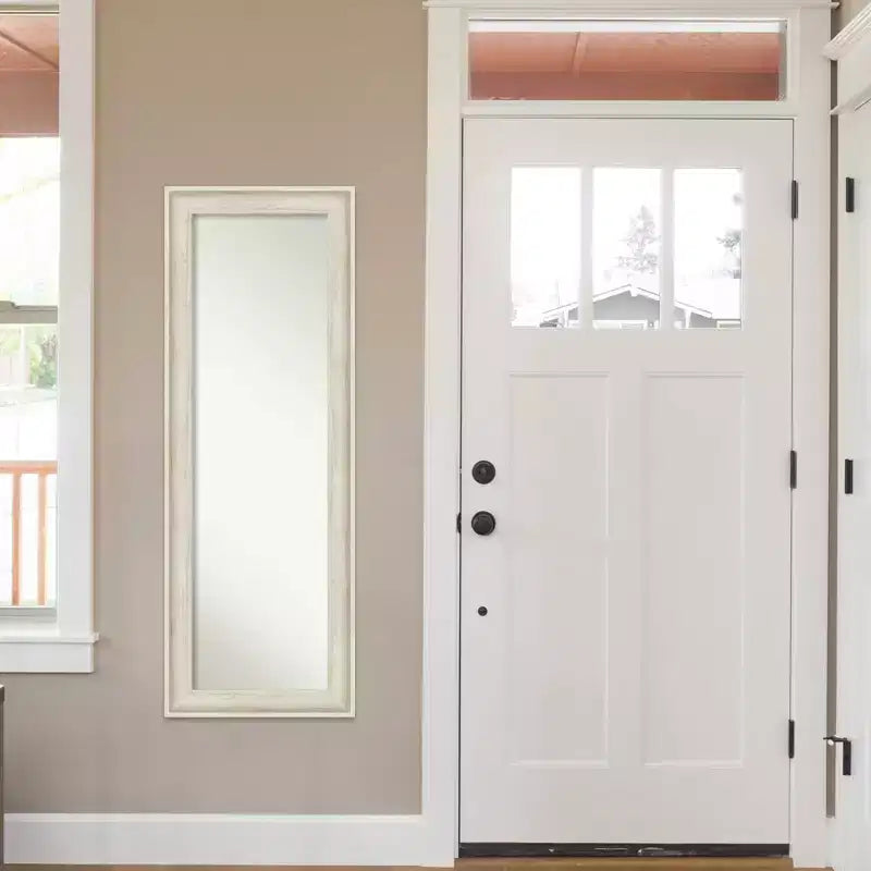 Miroir pleine longueur encadré Regis 19 x 53 à suspendre à une porte - Amanti Art