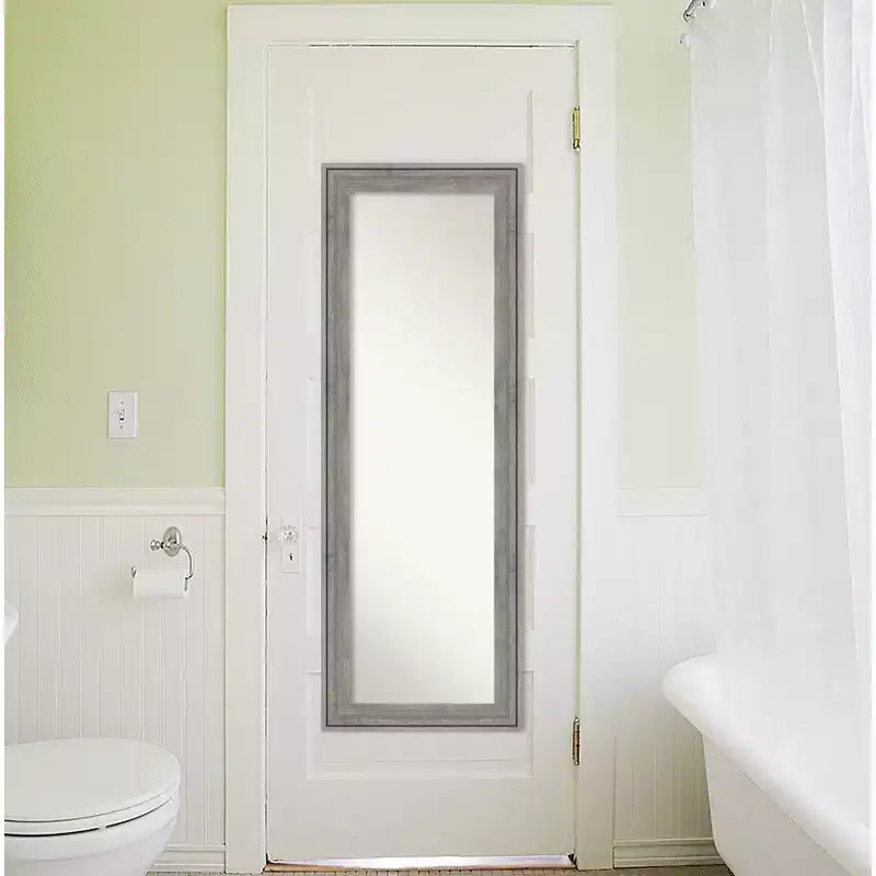 Miroir pleine longueur encadré Regis 19 x 53 à suspendre à une porte - Amanti Art