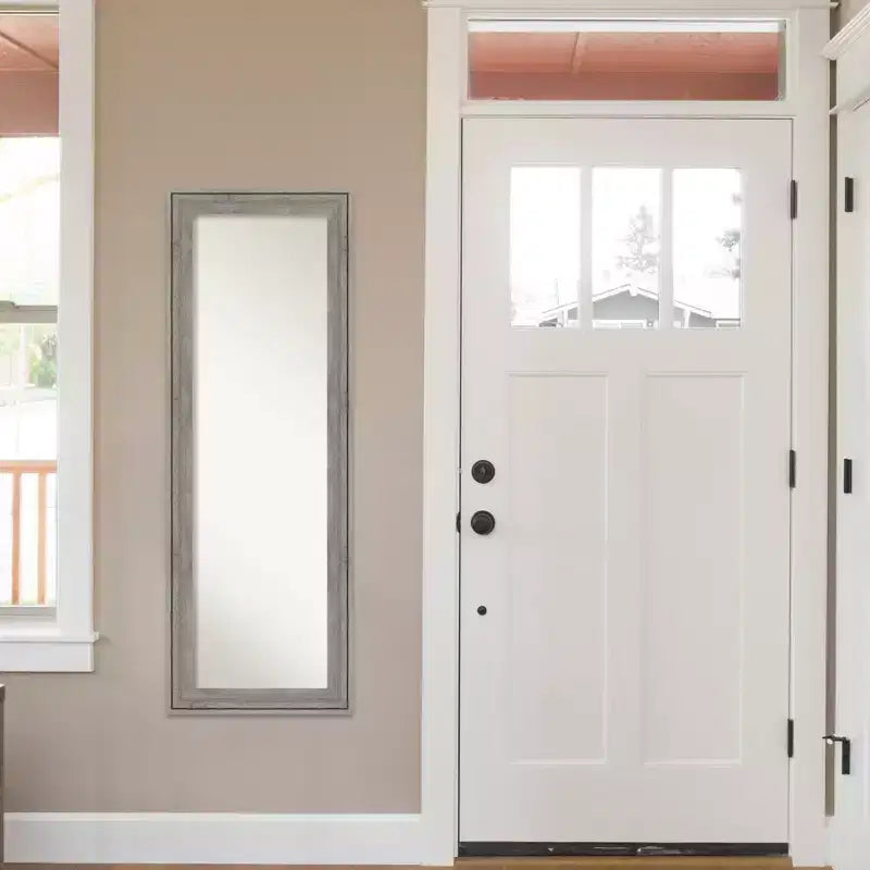 Miroir pleine longueur encadré Regis 19 x 53 à suspendre à une porte - Amanti Art