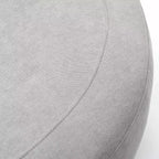 Fauteuil rond pivotant et demi Kinwell de 54 po de large entièrement assemblé