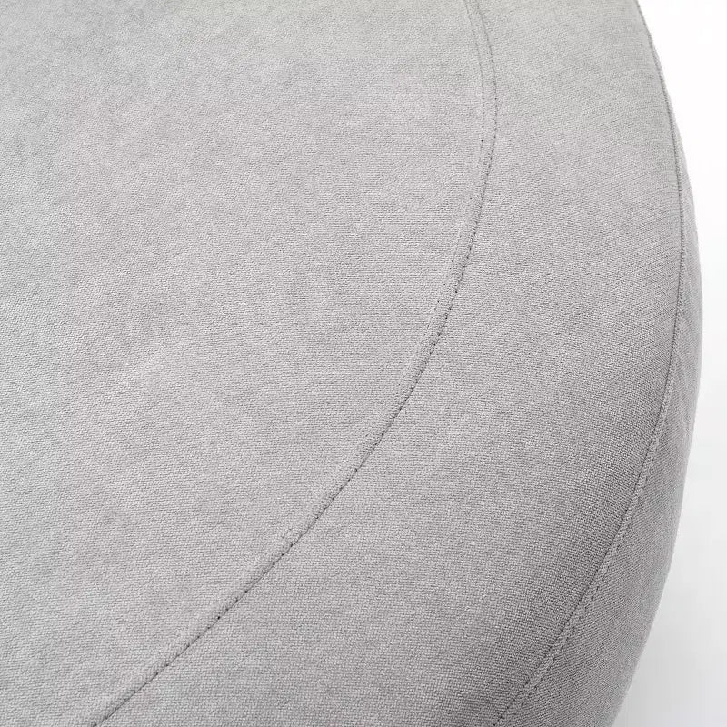 Fauteuil rond pivotant et demi Kinwell de 54 po de large entièrement assemblé
