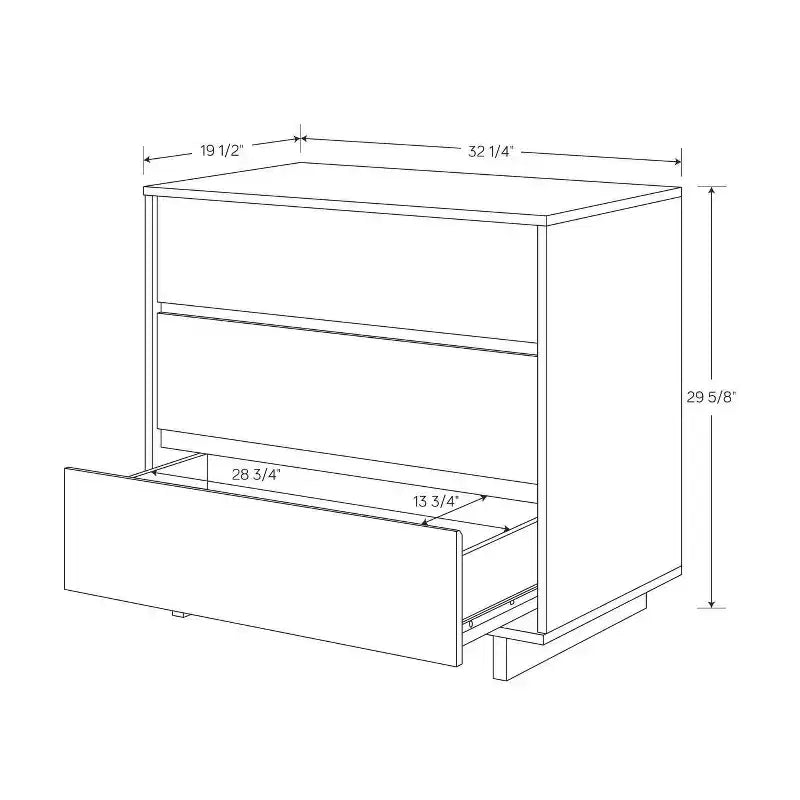 Commode moderne 3 tiroirs de 81 cm – Room Essentials