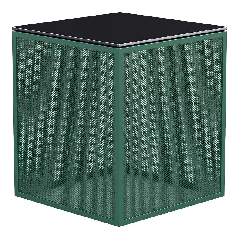 Table d'appoint 24/7 Shop At Home Dervock avec plateau en verre