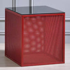 Table d'appoint 24/7 Shop At Home Dervock avec plateau en verre