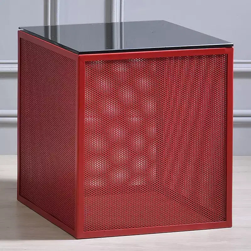 Table d'appoint 24/7 Shop At Home Dervock avec plateau en verre