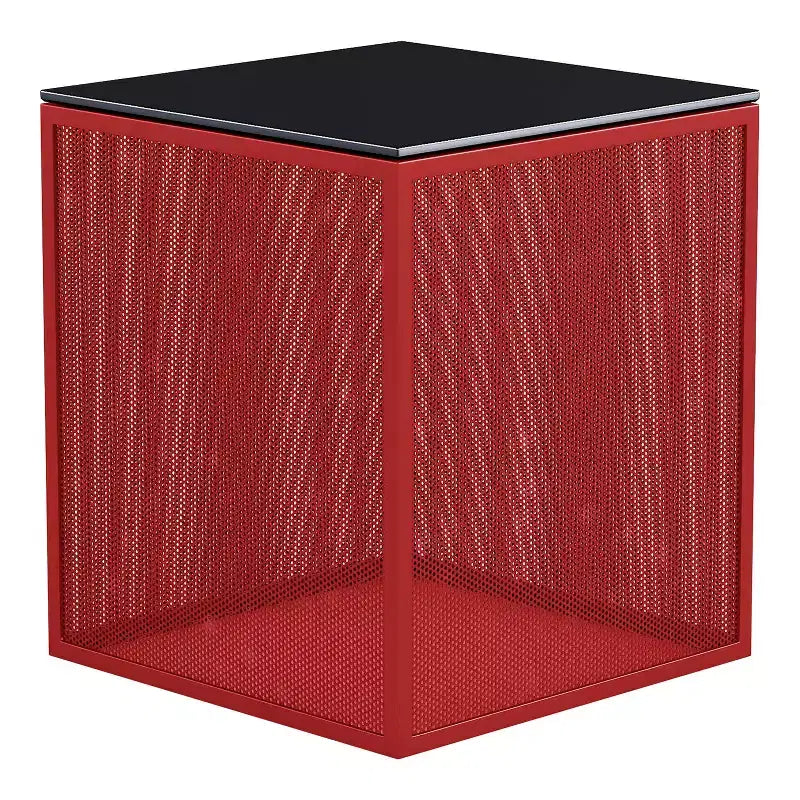 Table d'appoint 24/7 Shop At Home Dervock avec plateau en verre