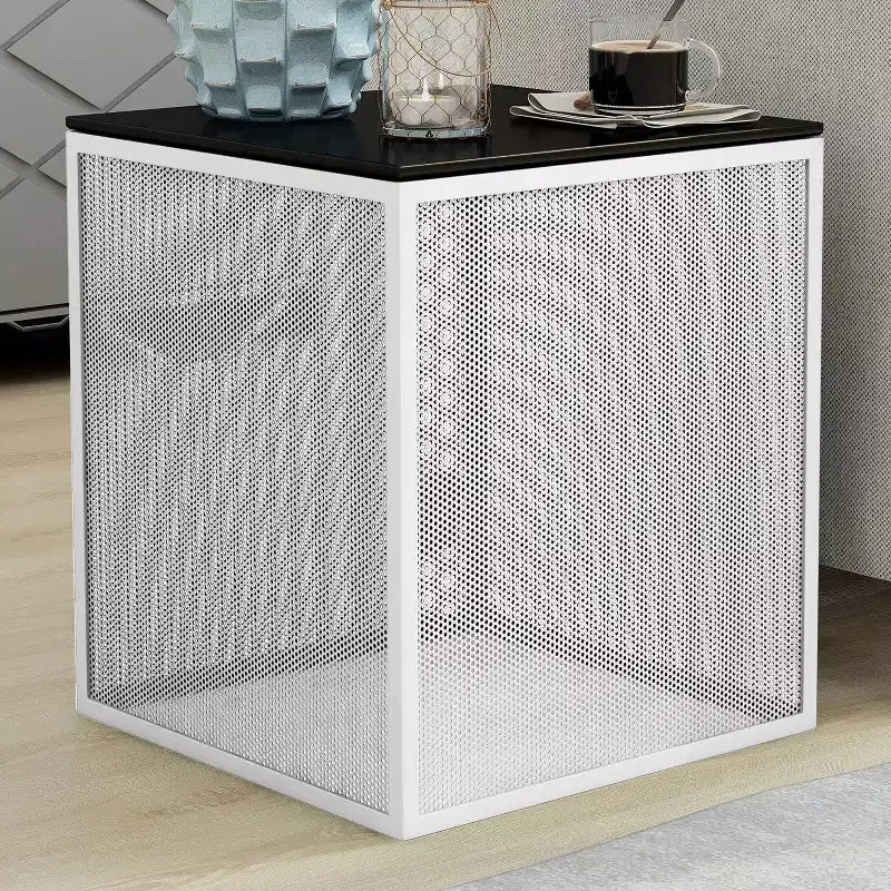 Table d'appoint 24/7 Shop At Home Dervock avec plateau en verre