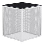 Table d'appoint 24/7 Shop At Home Dervock avec plateau en verre