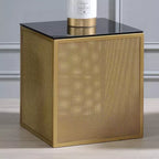 Table d'appoint 24/7 Shop At Home Dervock avec plateau en verre