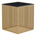 Table d'appoint 24/7 Shop At Home Dervock avec plateau en verre