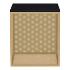 Table d'appoint 24/7 Shop At Home Dervock avec plateau en verre