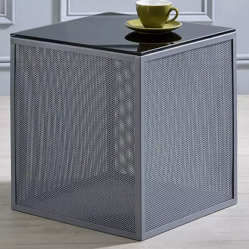 Table d'appoint 24/7 Shop At Home Dervock avec plateau en verre