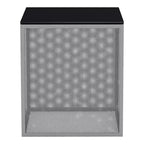 Table d'appoint 24/7 Shop At Home Dervock avec plateau en verre