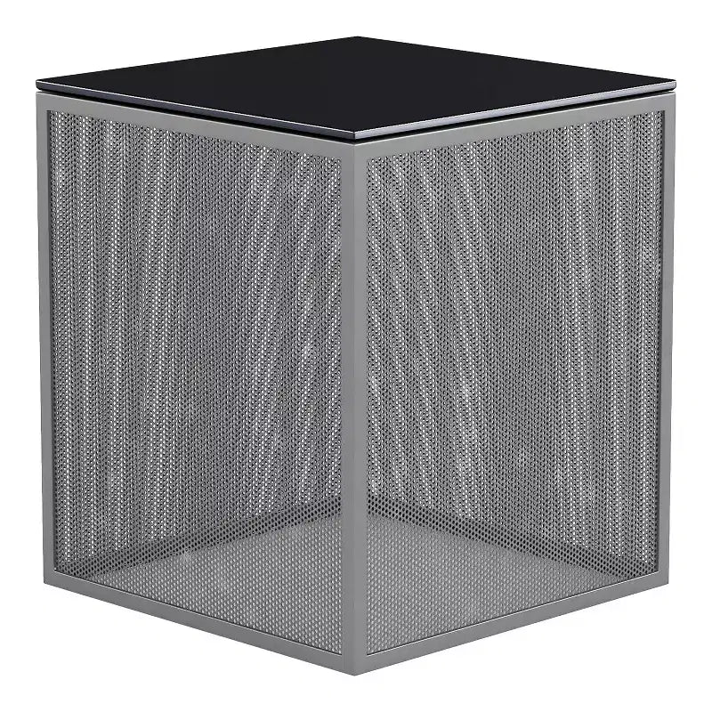 Table d'appoint 24/7 Shop At Home Dervock avec plateau en verre