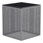 Table d'appoint 24/7 Shop At Home Dervock avec plateau en verre