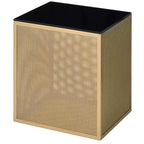 24/7 Shop At Home Dervock Glass Top Side Table with Glass Top