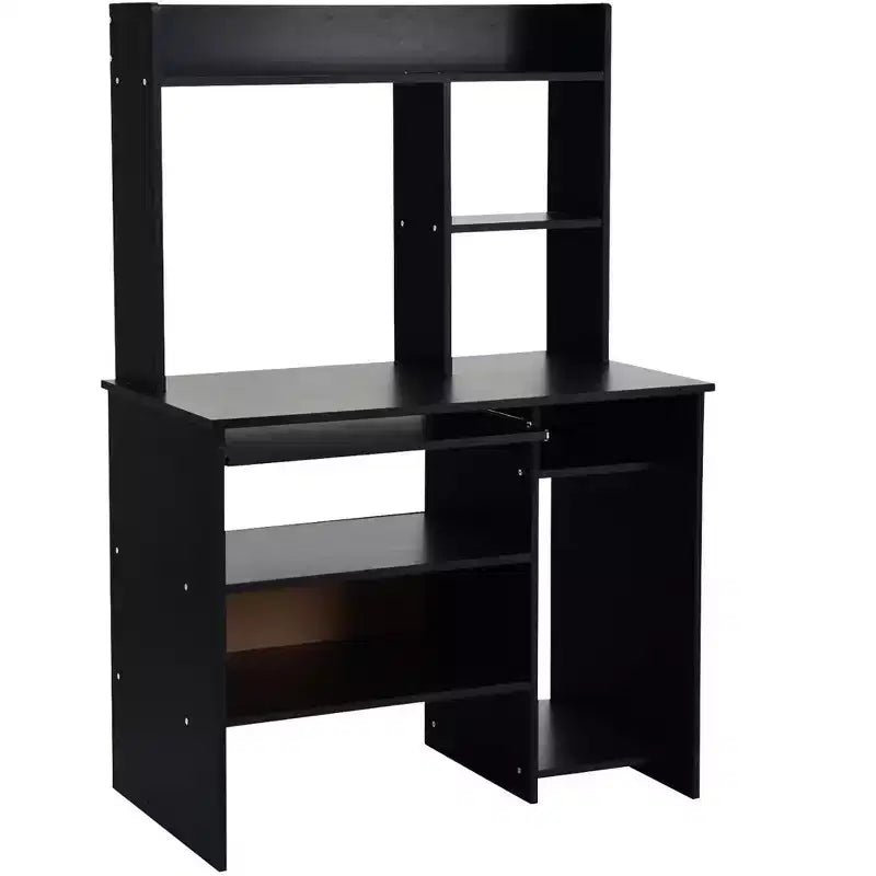 Bureau informatique Costway avec étagère, station de charge, surmeuble et support pour unité centrale